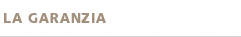 La garanzia