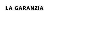 La Garanzia